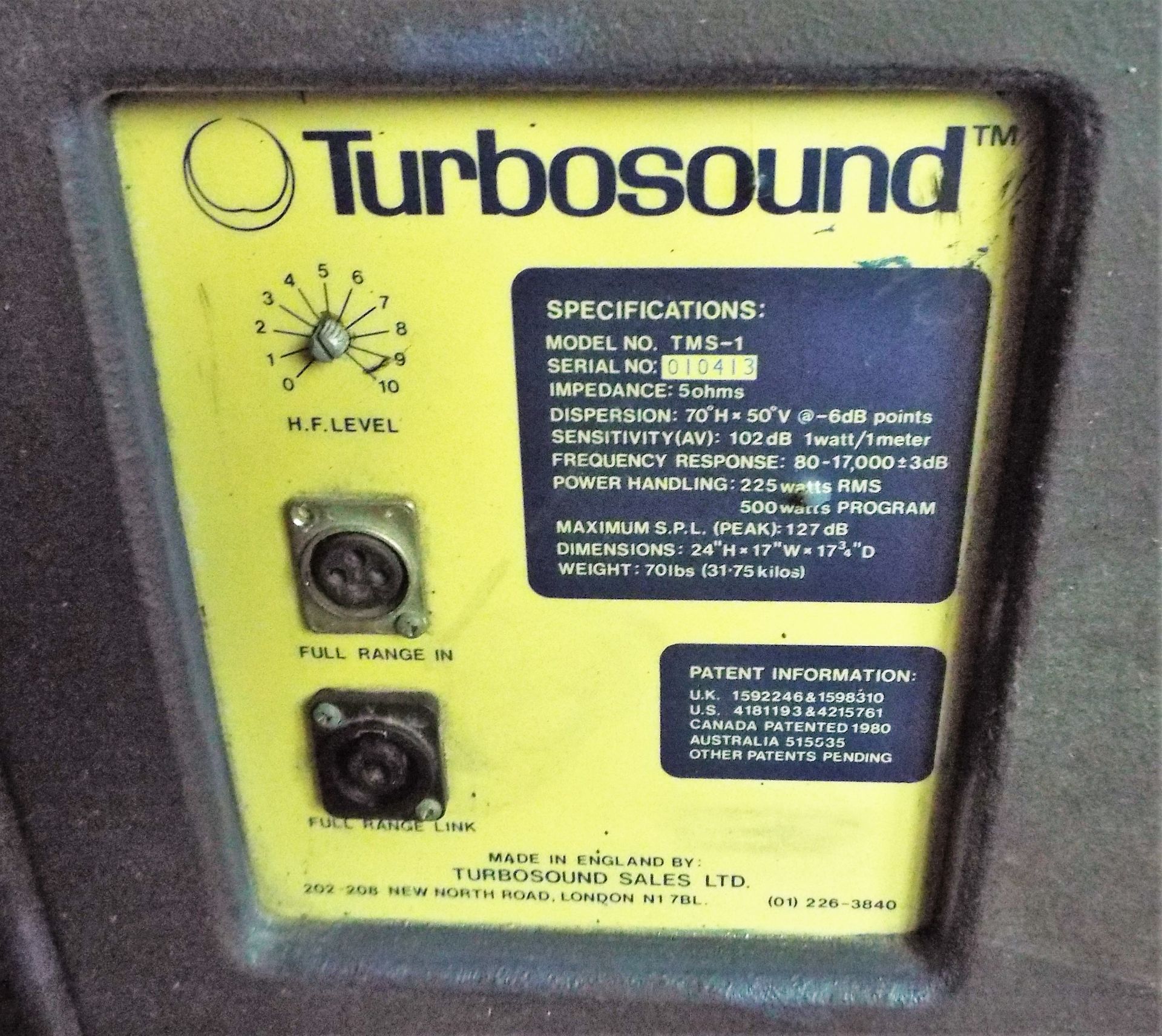 Turbosound TMS-1 Speaker - Image 2 of 2