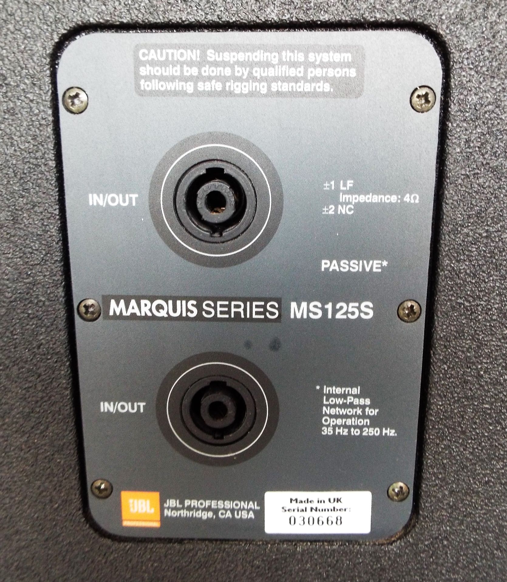 JBL Marquis MS125S Speaker - Image 2 of 2