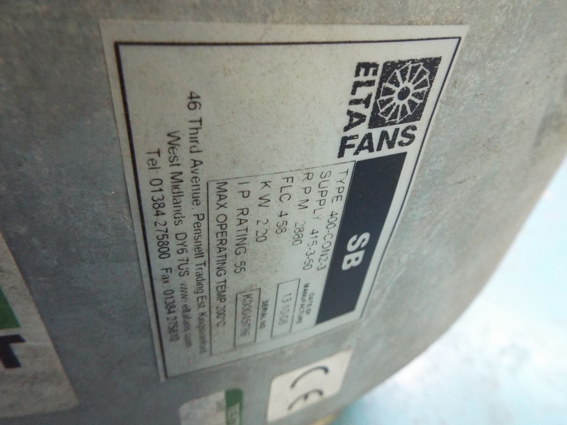 Elta Bifurcated Extraction Fan - Image 5 of 9