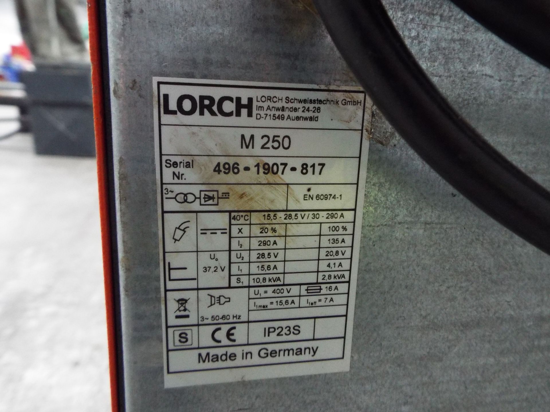 Lorch M250 Welding Rectifier - Image 4 of 4
