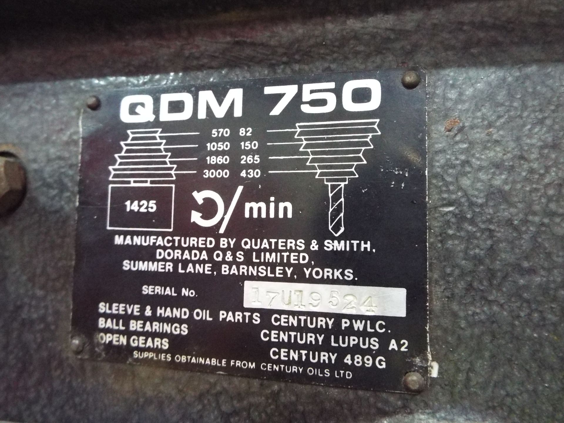 QDM750 Pillar Drill - Image 2 of 3