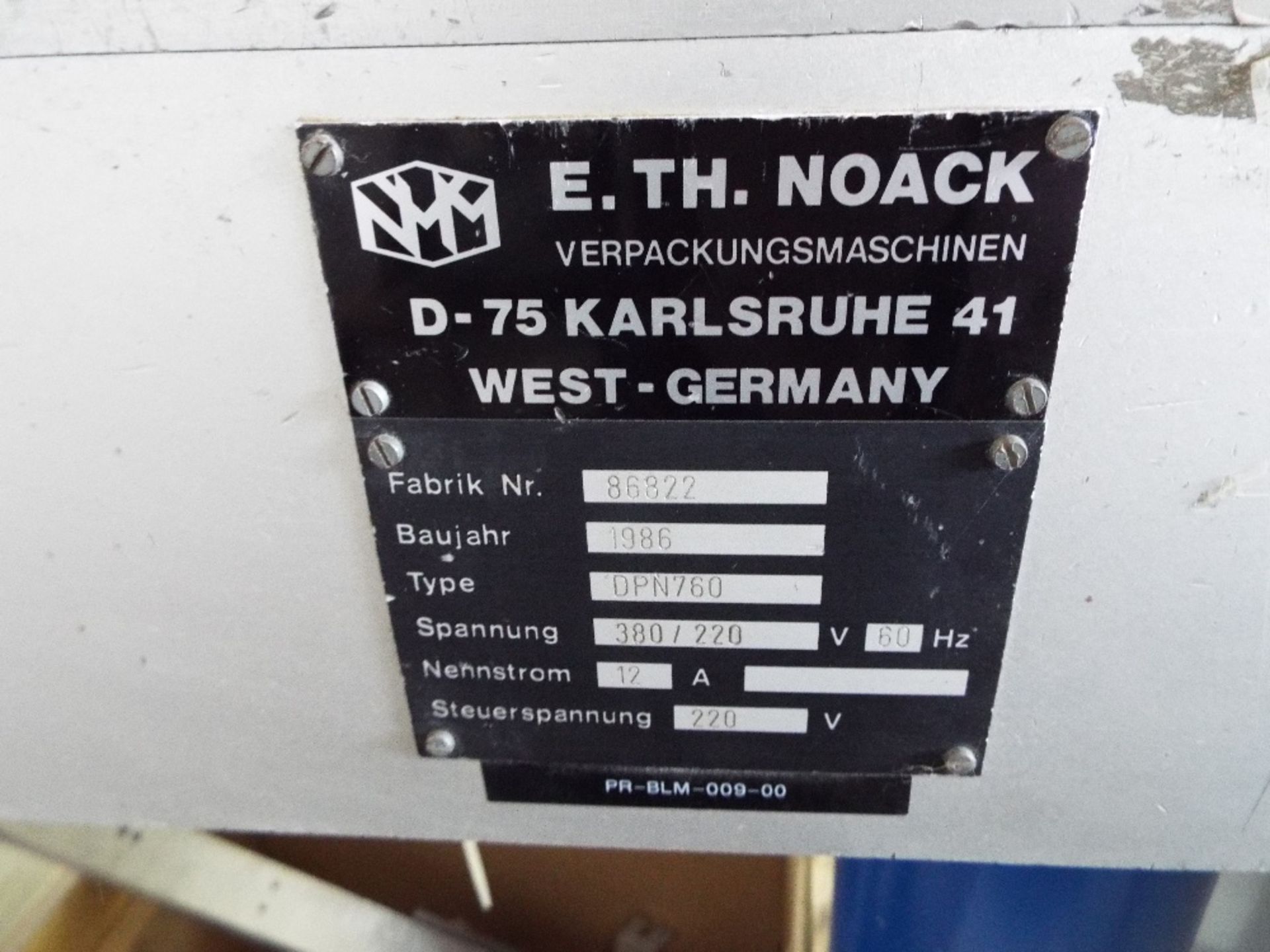 NOACK BLISTER PACKING MACHINE - Image 7 of 11
