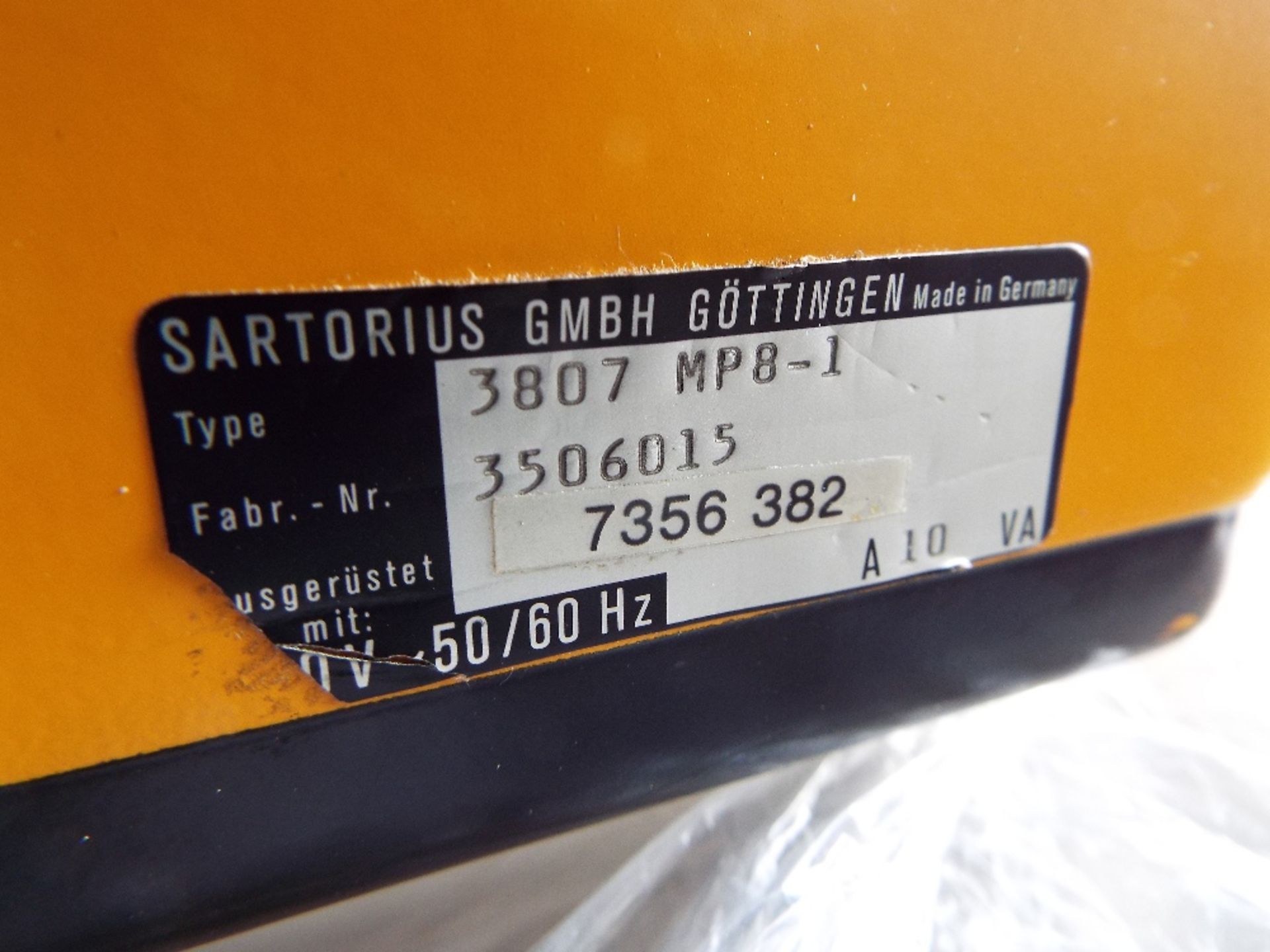 SARTORIUS 3807 MP8-1 WEIGH SCALE - Image 3 of 4