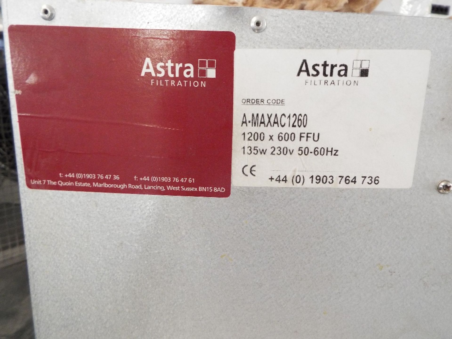 Astra Filtration Air Handling Unit - Image 2 of 2