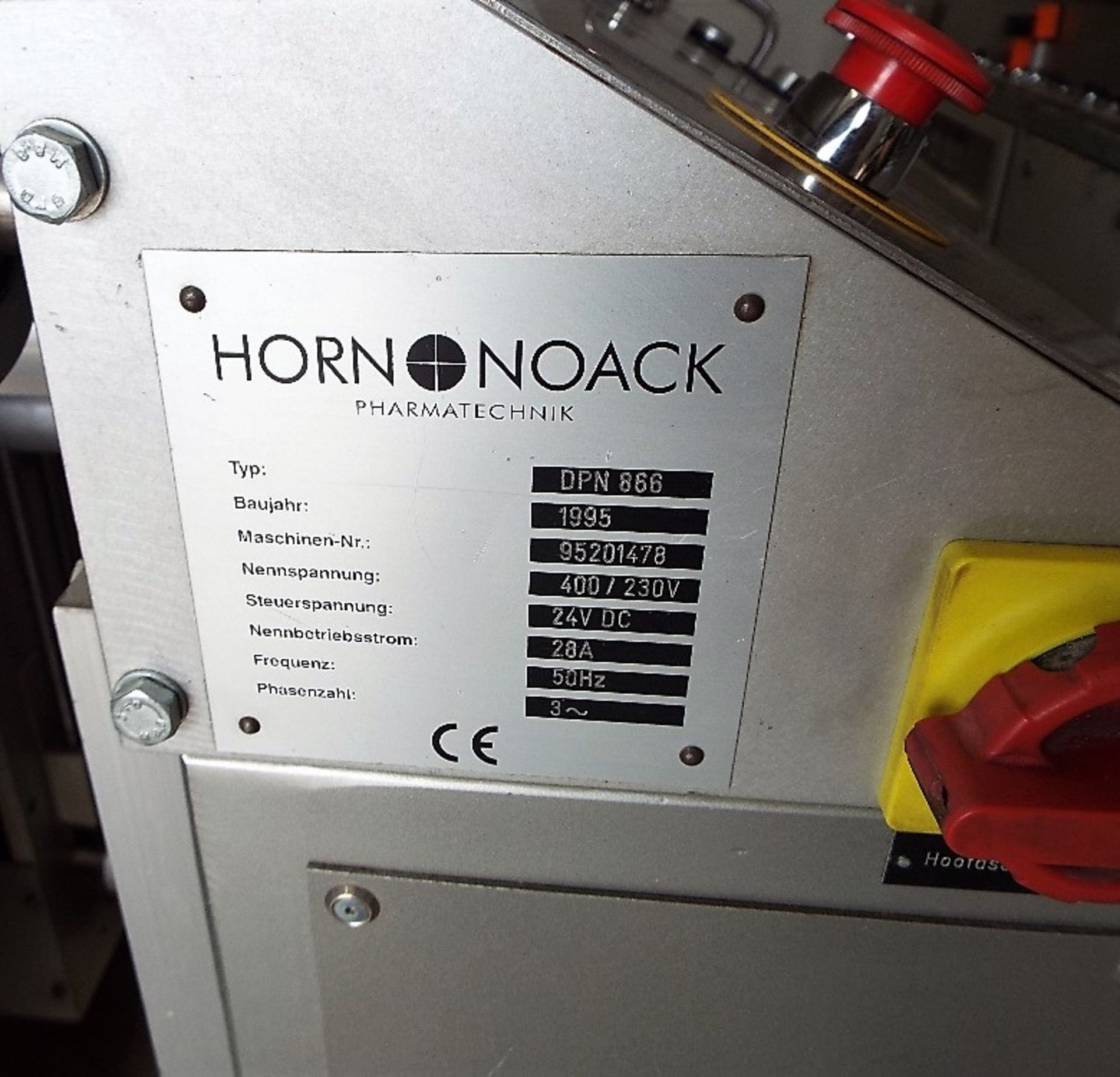 HORN NOACK BLISTER PACKING MACHINE - Image 2 of 23