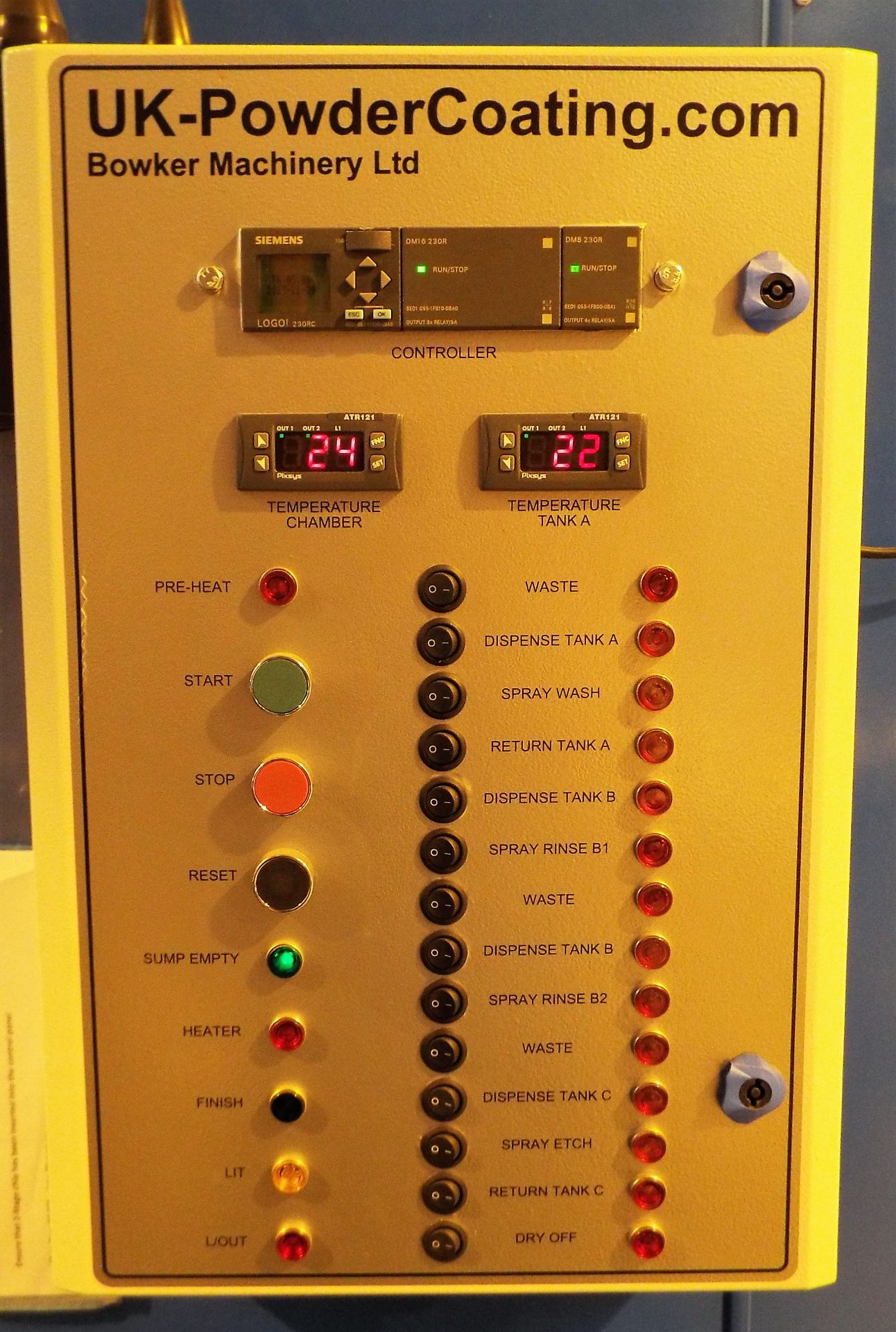 COMPLETE CONTENTS OF A 2010 ITW GEMA POWDER COATING LINE CW 2017 OFF-LINE PRE-TREATMENT CHAMBER - Image 67 of 83