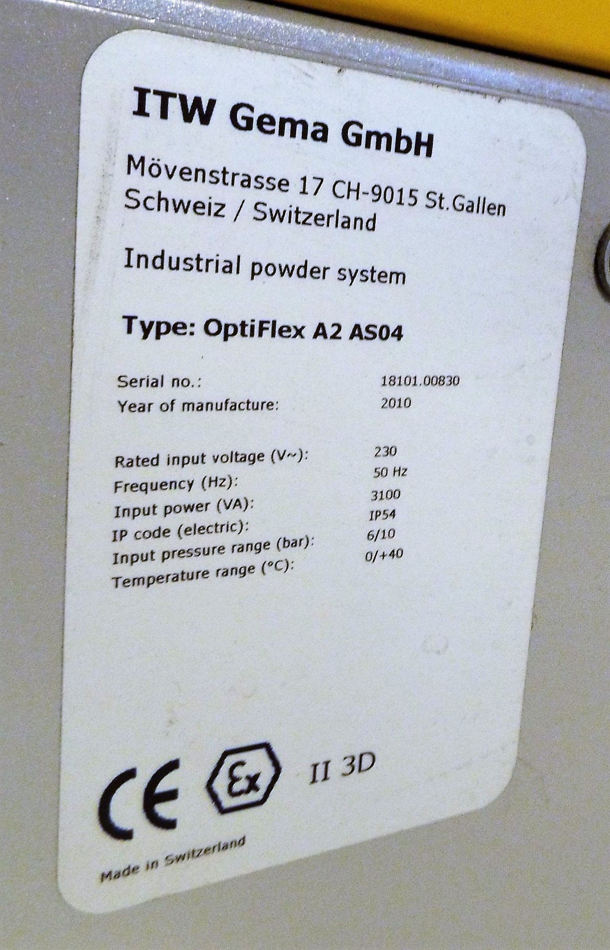 COMPLETE CONTENTS OF A 2010 ITW GEMA POWDER COATING LINE CW 2017 OFF-LINE PRE-TREATMENT CHAMBER - Image 12 of 83