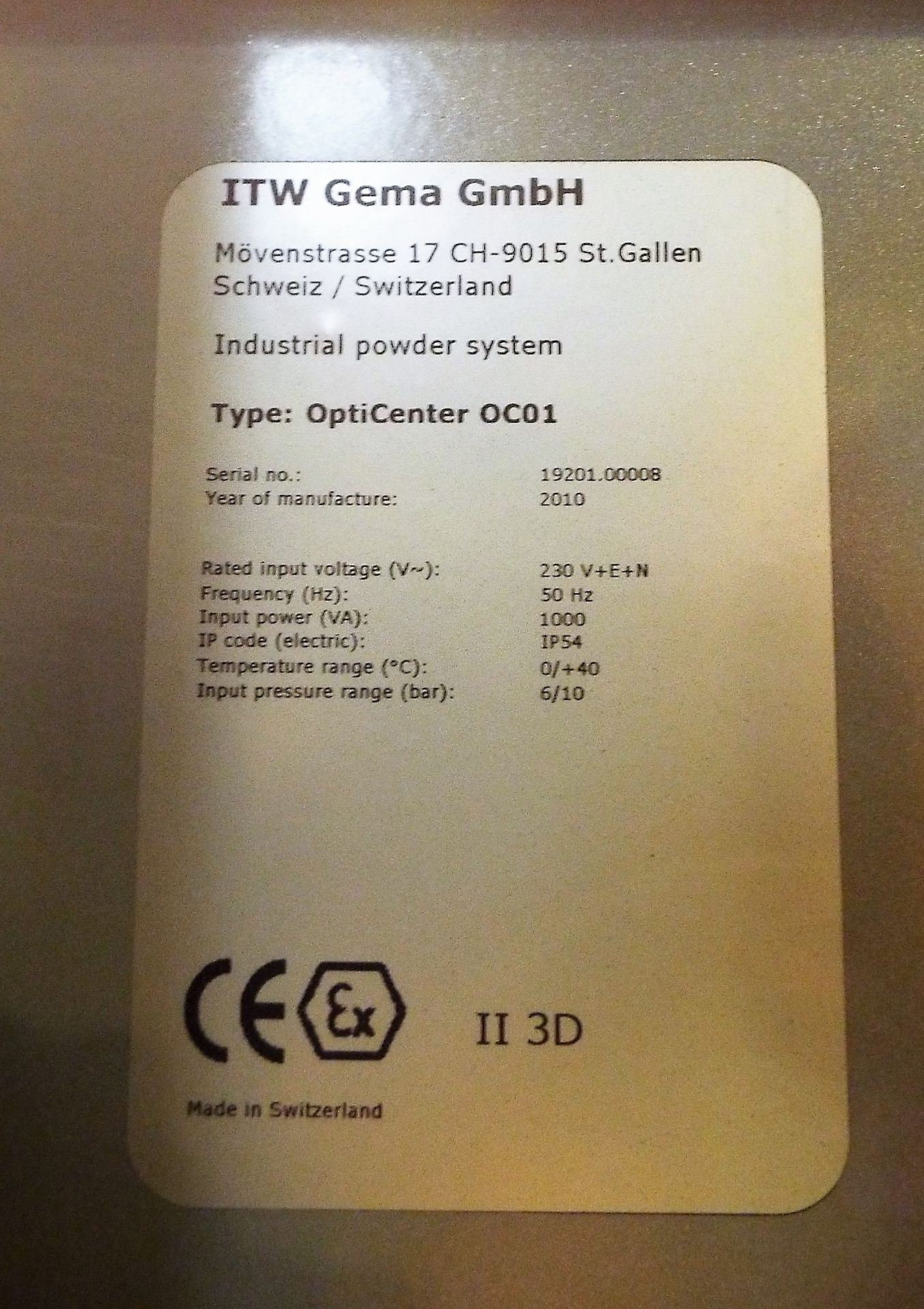 COMPLETE CONTENTS OF A 2010 ITW GEMA POWDER COATING LINE CW 2017 OFF-LINE PRE-TREATMENT CHAMBER - Image 11 of 83