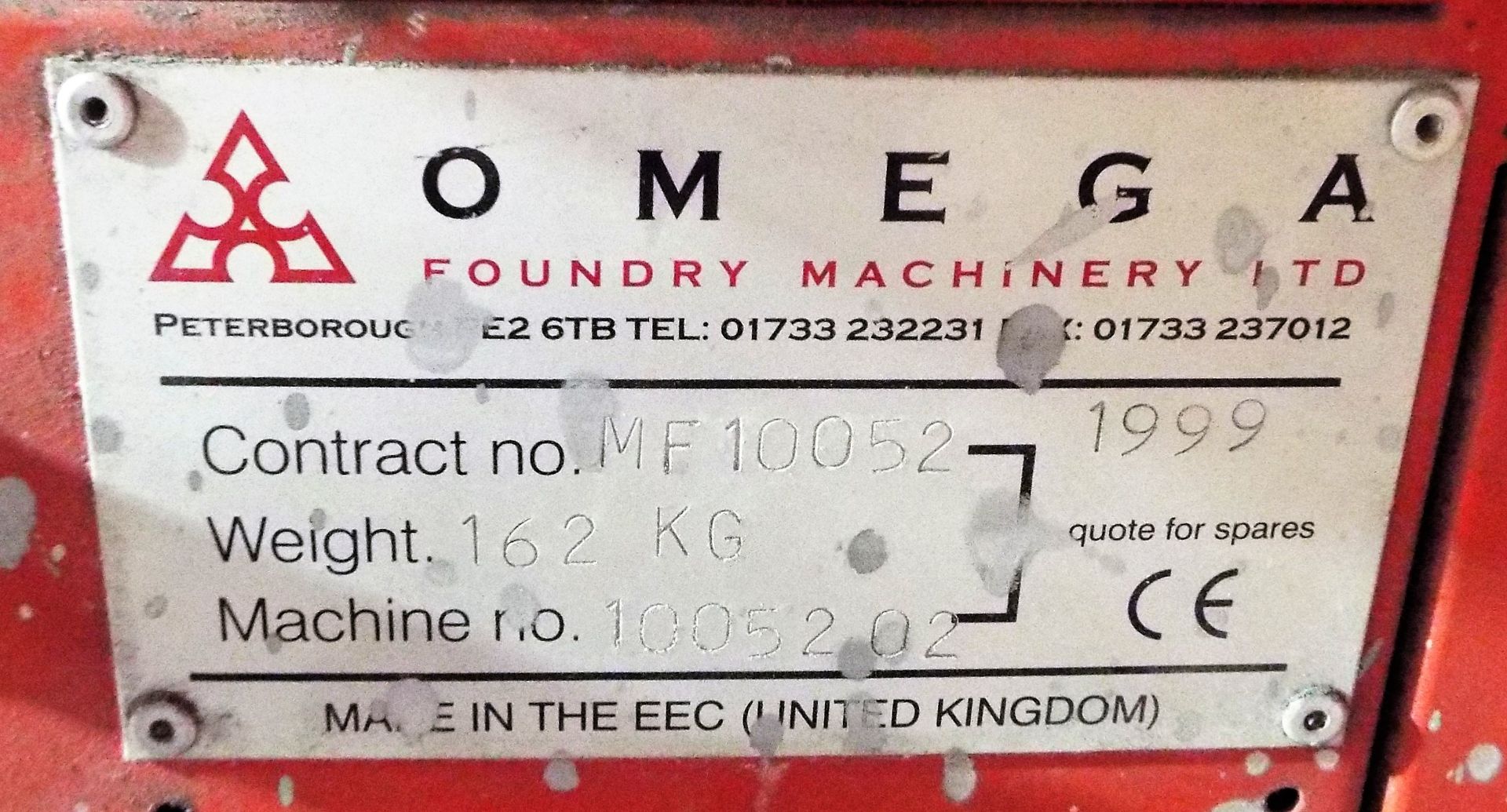 Omega Foundry Machinery Gassing Cabinet cw Gassing Plate,Secondary Heater & Gas Generator. - Image 13 of 24