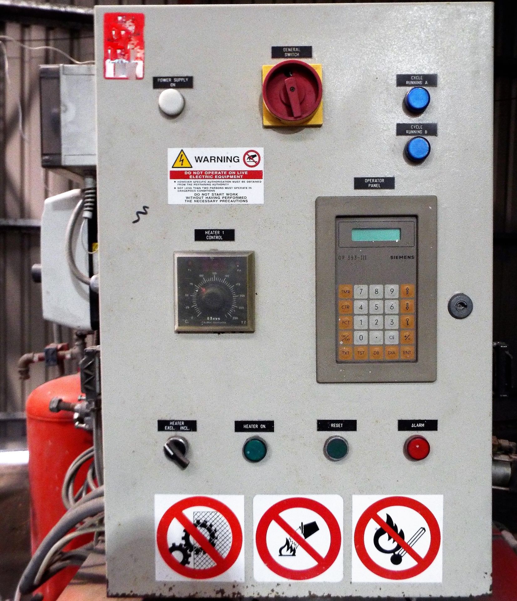 Omega Foundry Machinery Gassing Cabinet cw Gassing Plate,Secondary Heater & Gas Generator. - Image 14 of 24