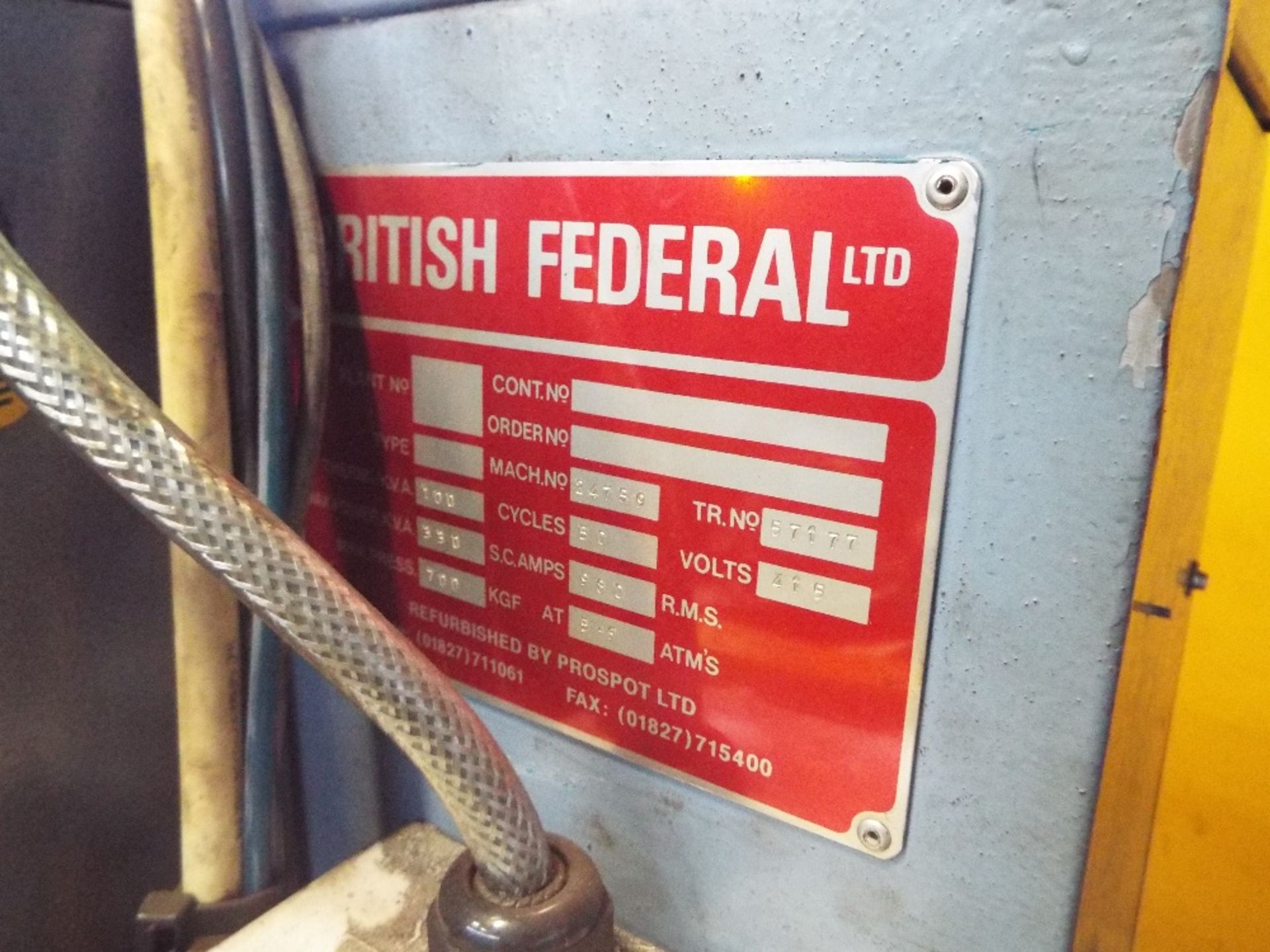 British Federal Projection Welding Rig - Image 2 of 4
