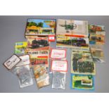 Quantity of assorted plastic model kits by Airfix, Hales, Cooper Craft, etc. Contents not checked.