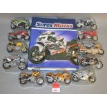 A very good quantity of boxed and bagged diecast Motorbike models in various scales,