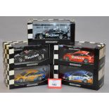 Minichamps. Five Opel Vectra GTS V8 diecast model cars in 1:43 scale, DTM 2004 and 2005.