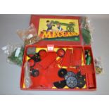 Good quantity of Meccano in boxes for sets 7, 8 and 9. Includes red and green pieces.