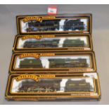 OO gauge. Four Mainline locomotives: 4-6-0 BR black 'Private W. Wood V.C.