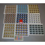 A very good quantity of mini, part and half sheets of decimal GB Commemorative stamps.
