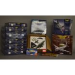 10 x diecast model aircraft by Corgi Aviation Archive and Atlas Editions. Boxed, overall appear VG.