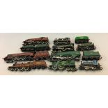 OO gauge. 11 x unboxed locomotives and tenders by Hornby. F-VG.