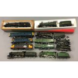 OO gauge. 10 x unboxed locomotives by Hornby and similar. P-VG.