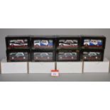 Eight boxed Trax diecast Ford taxi models in 1:43 scale. Models appear VG in VG boxes.