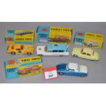 Three boxed Corgi Toys, 208S in pale lemon,