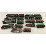 OO gauge. 11 x unboxed locomotives and tenders by Mainline and similar. F-VG.