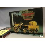 Hornby live steam Stephenson's Rocket Train Set with boxed pair of Y points. Boxed, G.