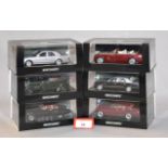 Minichamps. Five Bentley diecast model cars in 1:43 scale including a 1930 Gurney Nutting 6.
