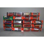 Twenty boxed diecast bus and coach models in 1:76 from the Corgi 'Original Omnibus' range.