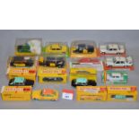 Fifteen boxed Continental diecast model car and Taxi models in 1:43 scale including examples by