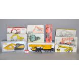 A Good selection of earth-moving and construction equipment by various manufactures,