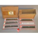 OO gauge. Two Lima 3 car DMUs: 204829A5, 204830A5 and 204831A5; 205139W, 205137 and 205146W.