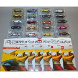 Thirty nine diecast model Porsche cars in 1:43 scale, from the D'Agostini Portuguese part work,