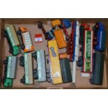 Nine unboxed Conrad 1:50 scale diecast truck models together with three trailers, F/G.