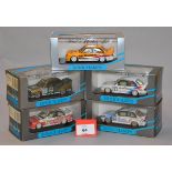 Minichamps. Five BMW M3 diecast model cars in 1:43 scale including 2050 Team Isert v.