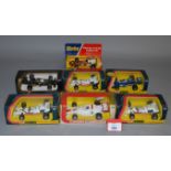 Six boxed Corgi Toys diecast model Racing Cars, 3x 151, 154,