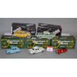 Five boxed factory built white metal models in 1:43 scale, including three by Lansdowne,