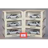 Minichamps. Six Linea Blanco 1:43 scale diecast model cars: No.