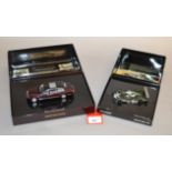 Minichamps. Two Bentley diecast model cars in 1:43 scale, a 2002 EXP Speed 8 and a State Limousine.