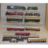 OO gauge. Five locomotives, a DMU and six coaches by Triang, Trix, Hornby, etc. P-G.