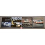 Four Porsche related hardback books,
