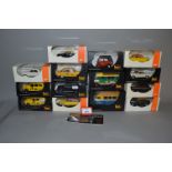 14 x Ixo 1:43 scale diecast models, mostly taxis. Boxed, overall appear VG.