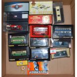 Very good quantity of assorted diecast models by Joal, Solido, Corgi, Lledo, etc. Mostly buses.