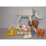 Kenner Star Wars toys: Jabba the Hutt with base and Salacious Crumb; Rancor Monster; Wampa;