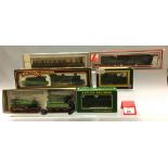 OO gauge. Five locomotives: Lima 4-6-0 GWR green 'King George V'; Lima GWR Rail Car No.