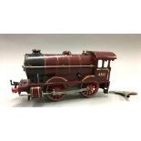 O gauge. Hornby 0-4-0 LMS maroon '4312' with key. Repainted.