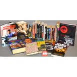 Excellent quantity of books and magazines including: James Bond graphic novels,