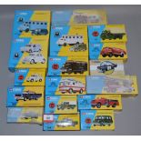 17 x Corgi Classics diecast models, all emergency vehicles. Boxed and appear VG.