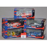 Minichamps. Five '24Heures Du Mans' Porsche 956L diecast model cars in 1:43 scale.